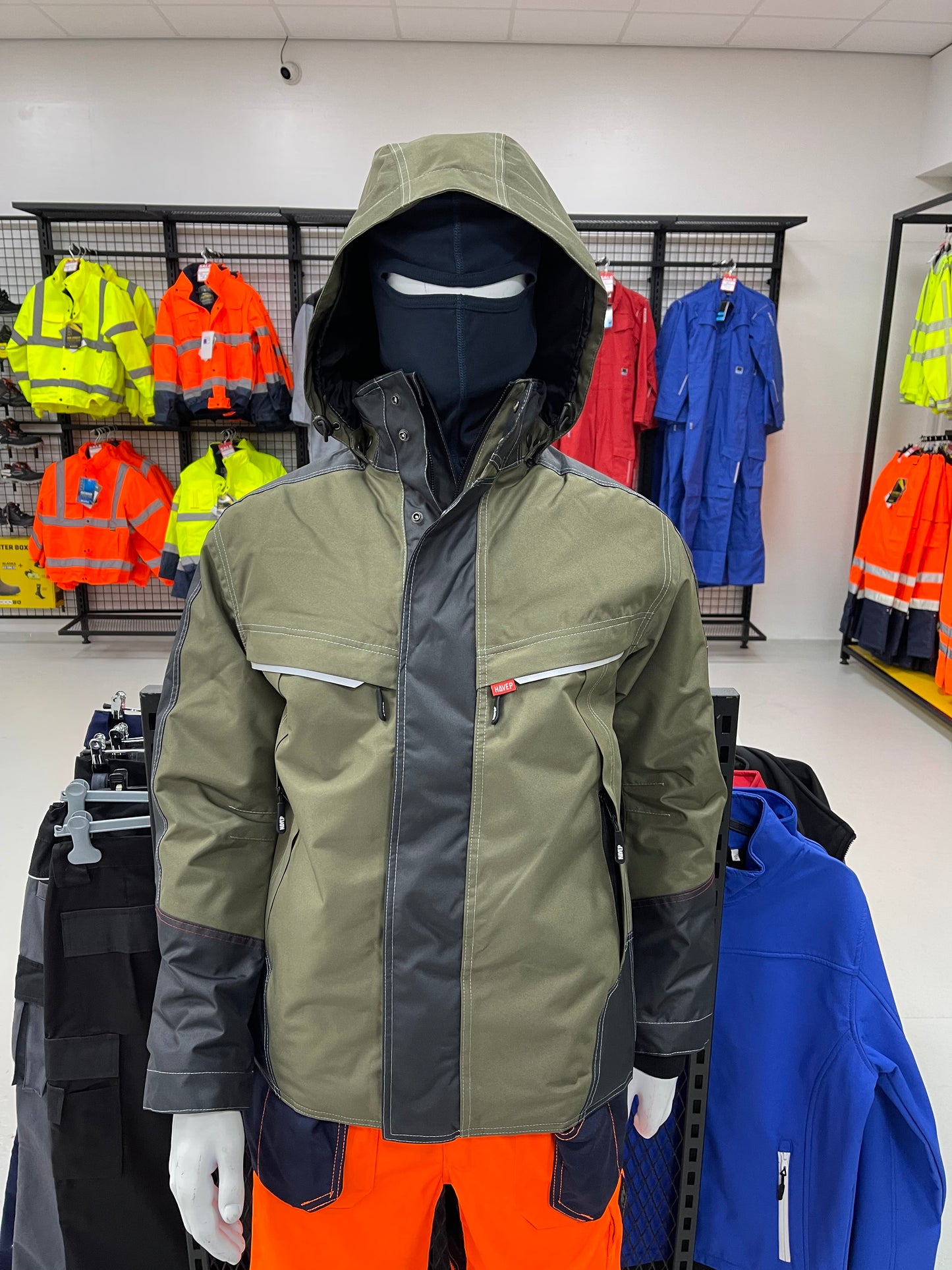 Havep attitude parka werkjas met capuchon 🧢 ☔️