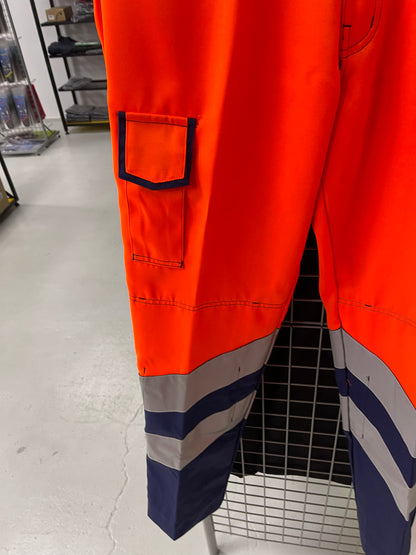 Havep werkbroek high visibility orange/navy blue