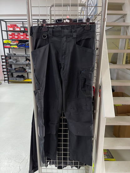 Dassy dynax stretch werkbroek zwart met kniezakken