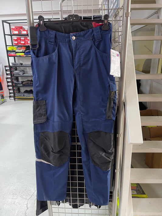 Bp werkbroek met kniezakken blauw