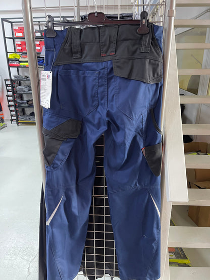 Bp werkbroek met kniezakken blauw