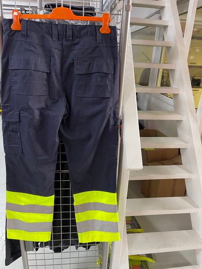 Jobman werkbroek blauw/geel