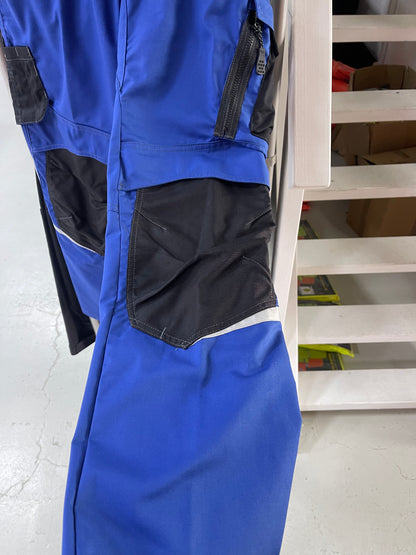 Bp werkbroek met kniezakken blauw/zwart