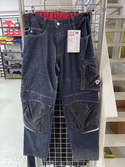 Bp werkbroek met kniezakken blauw