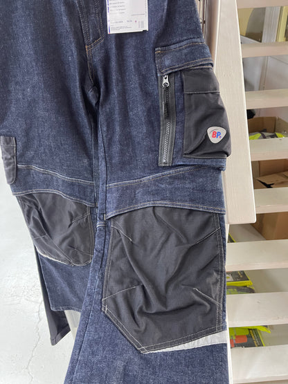 Bp werkbroek met kniezakken blauw