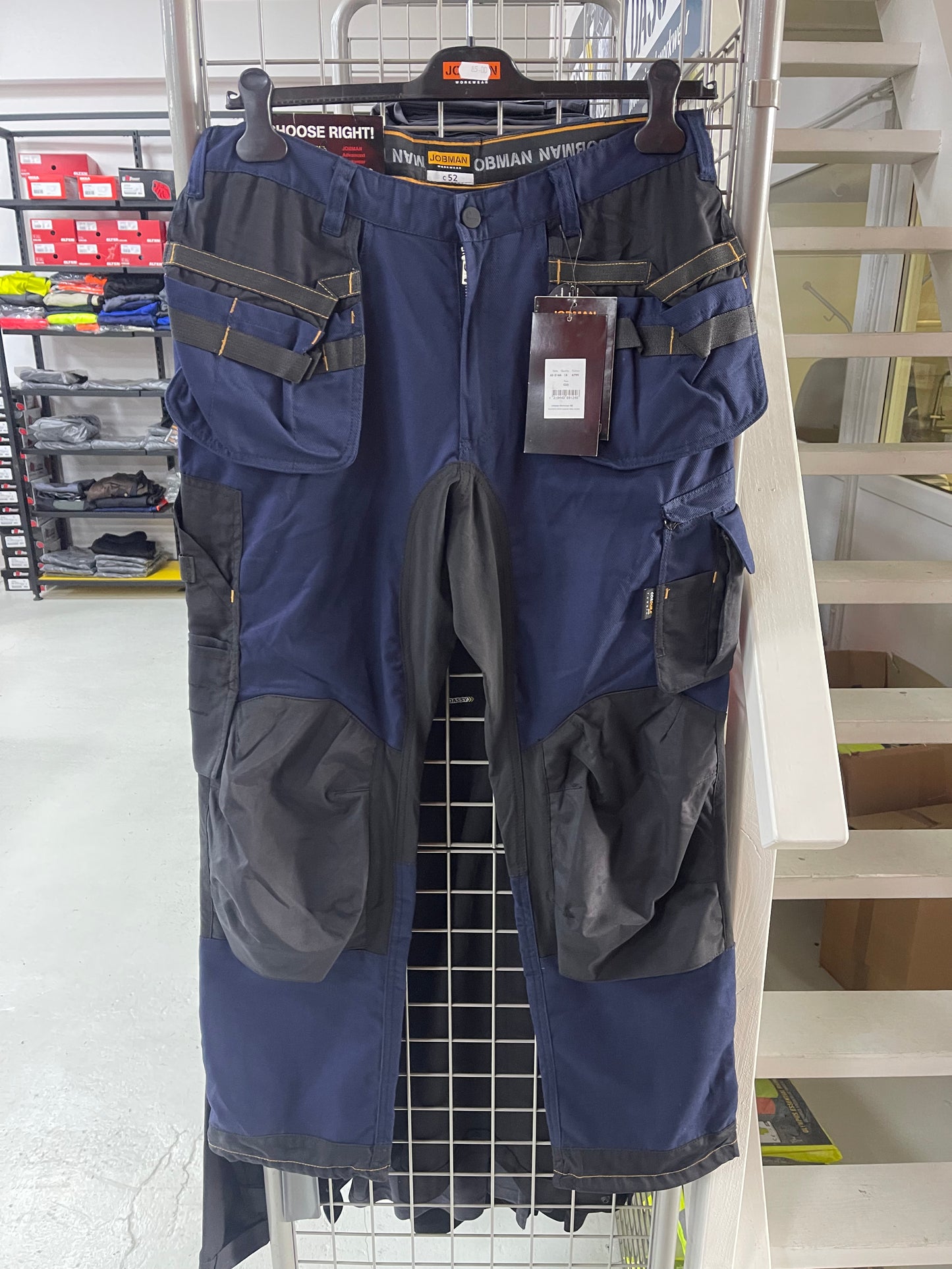 Jobman stretch werkbroek met toolpockets, kniezakken