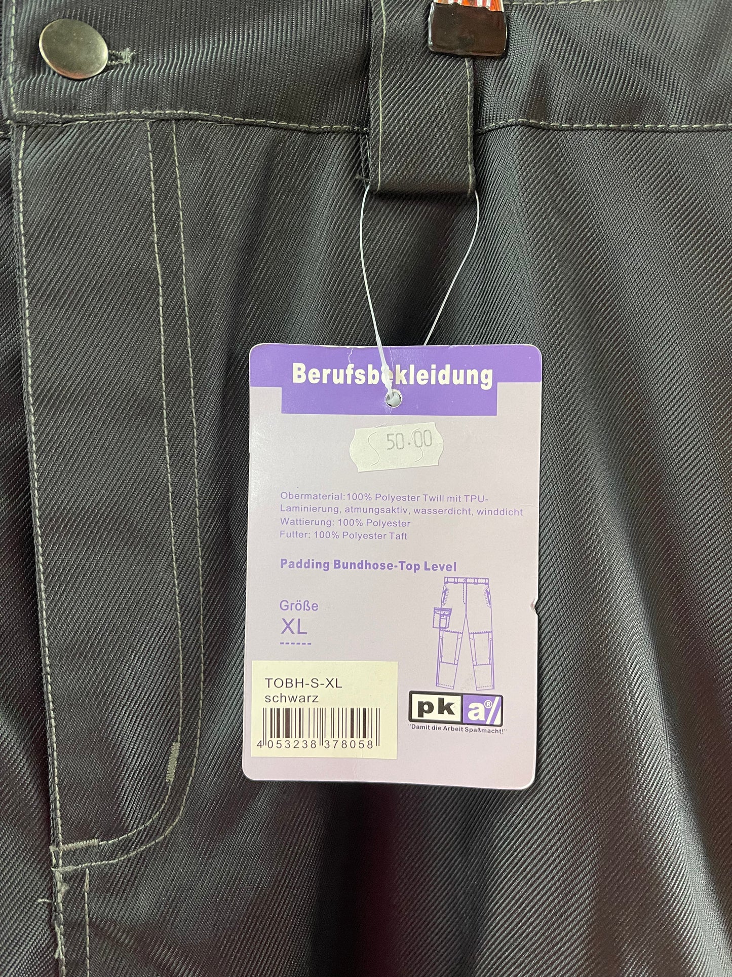 Pka bundhose top level padding werkbroek