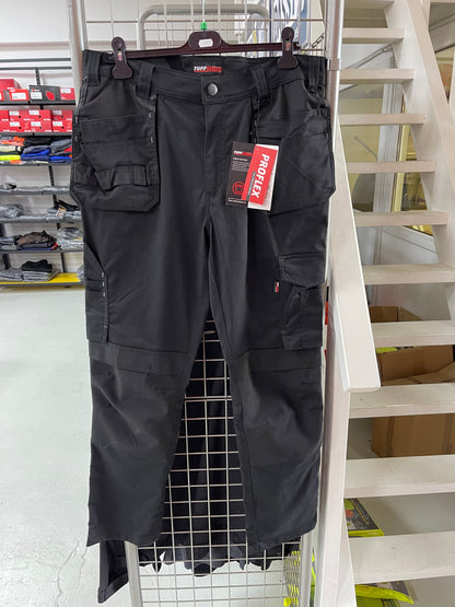 Tuff stuff proflex full stretch werkbroek met kniezakken, toolpockets