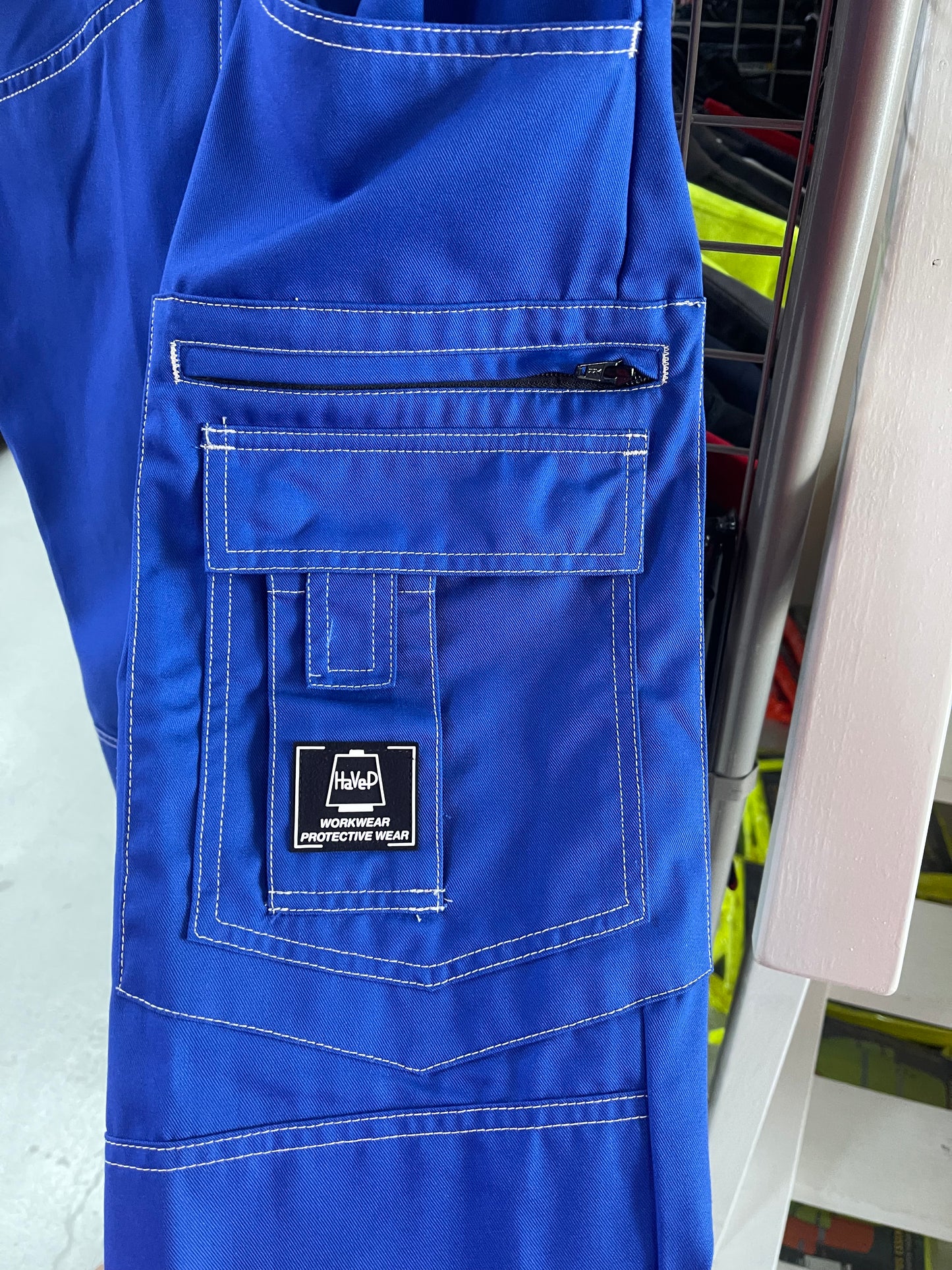 Havep blauw werkbroek met kniezakken