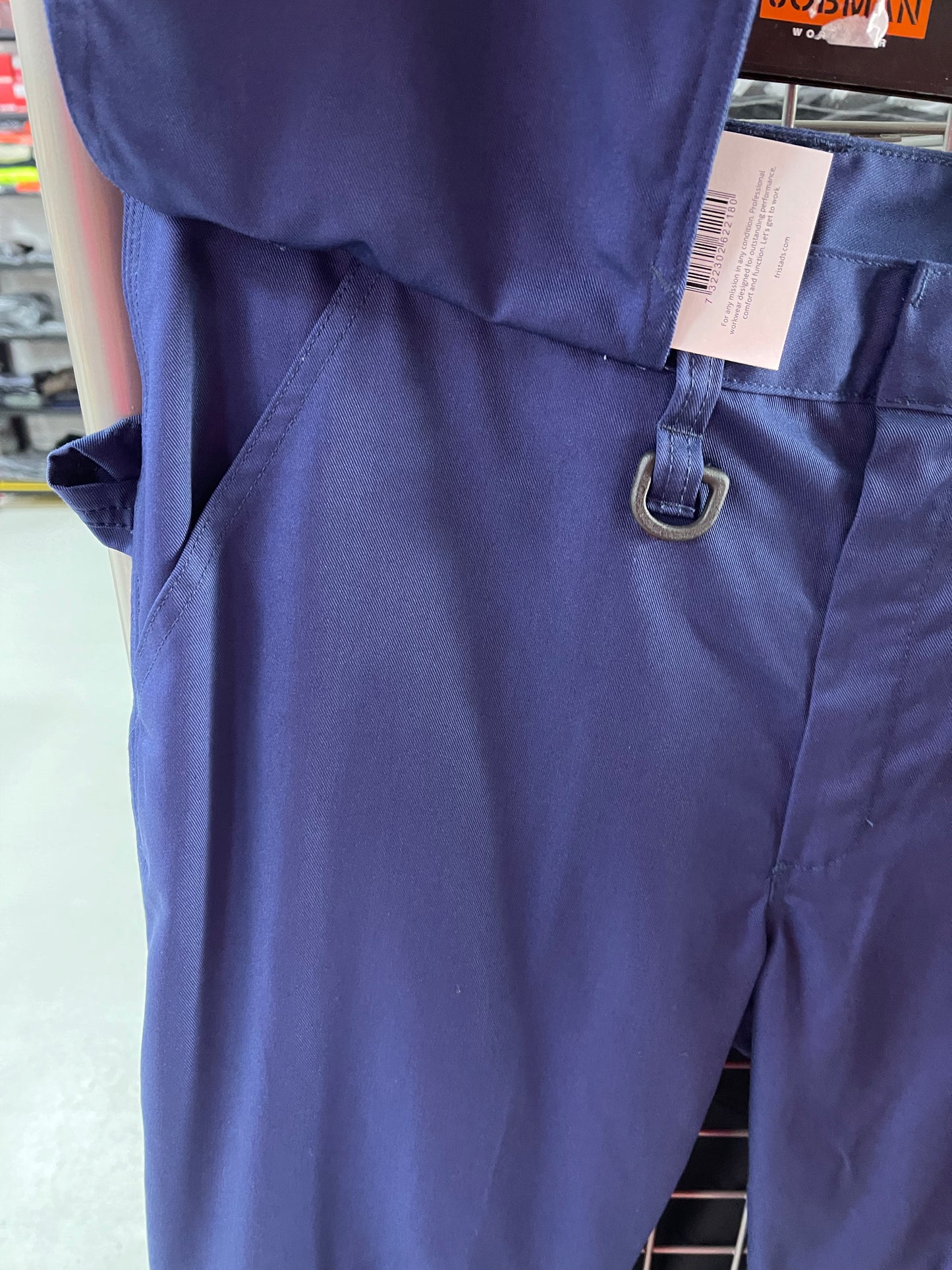 Fristads werkbroek blauw met toolpockets, kniezakken