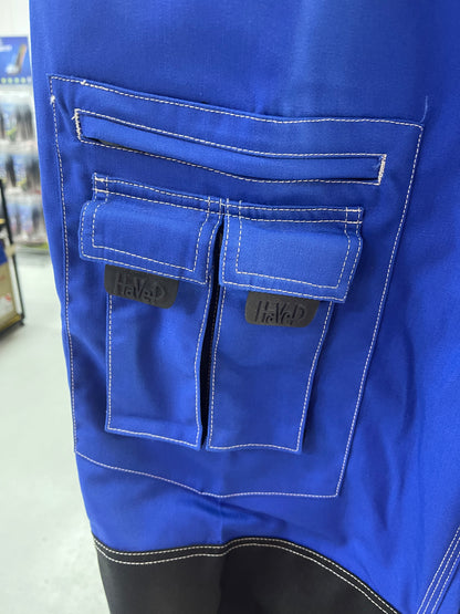 Havep werkbroek blauw met kniezakken