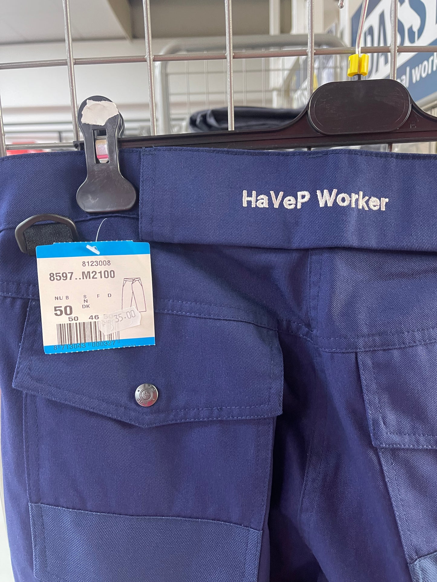 Havep worker werkbroek met kniezakken