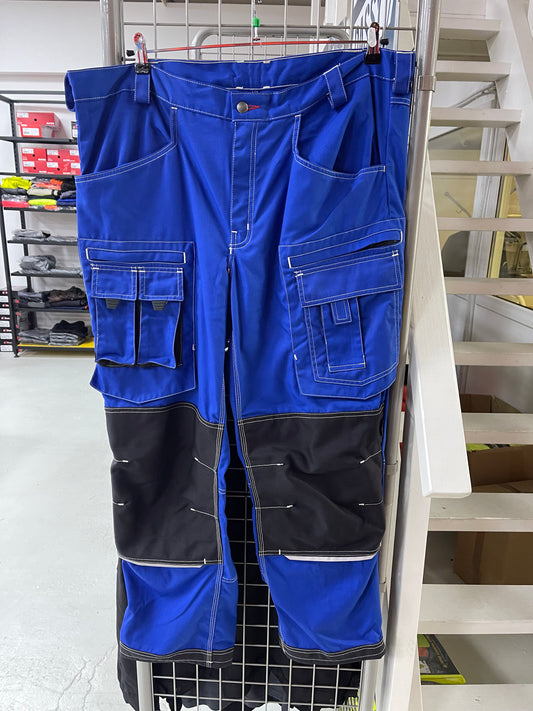 Havep werkbroek blauw met kniezakken