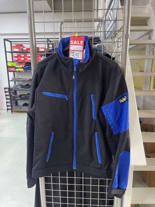 Havep softshell zwart/blauw