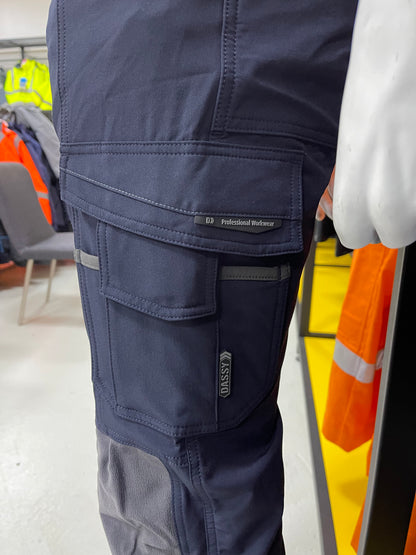 Dassy Impax 4Way SuperFlex Stretch Werkbroek Met Kniezakken Cordura Slimfit