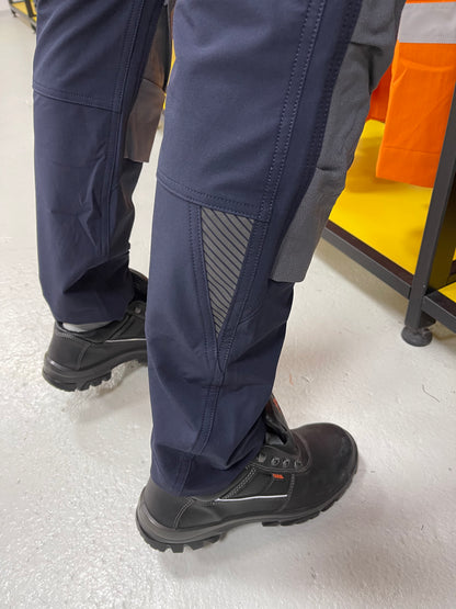 Dassy Impax 4Way SuperFlex Stretch Werkbroek Met Kniezakken Cordura Slimfit