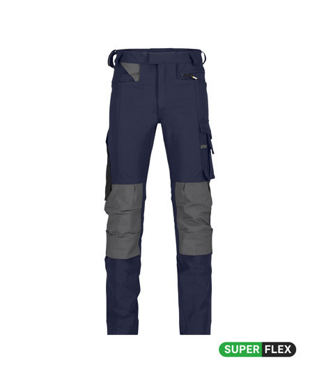 Dassy Impax 4Way SuperFlex Stretch Werkbroek Met Kniezakken Cordura Slimfit