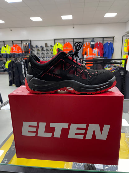 Elten S1P grant red low werkschoenen