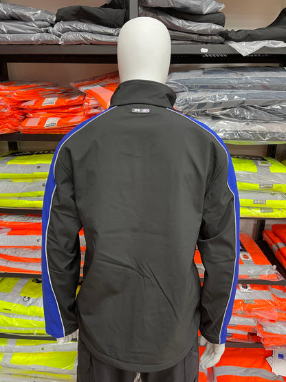 Pka softshell zwart/blauw werkjas