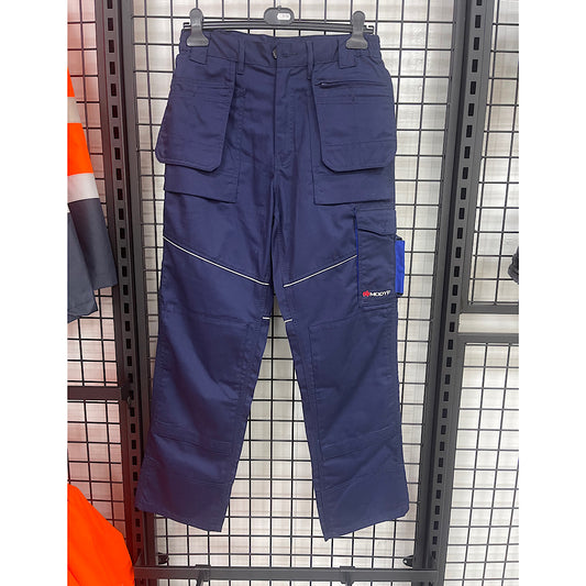 Modyf werkbroek met kniezakken en toolpockets blauw