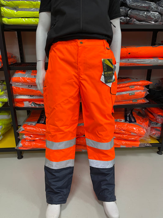 Myform Olympus Hi-Vis Contrast Lined werkbroek ☔️