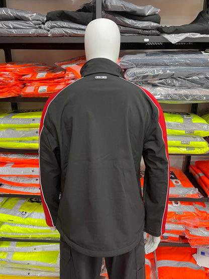 Pka softshell zwart/rood werkjas