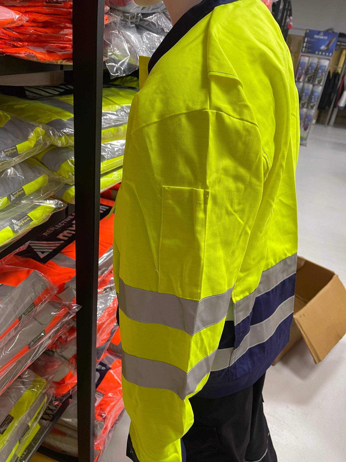 Havep korte werkjack hi-vis