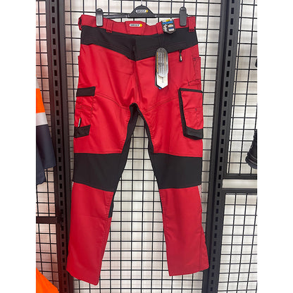 Dassy stretch helix werkbroek rood