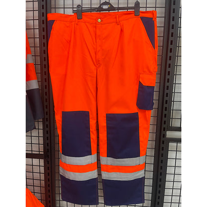 Engel werkbroek high visibility oranje