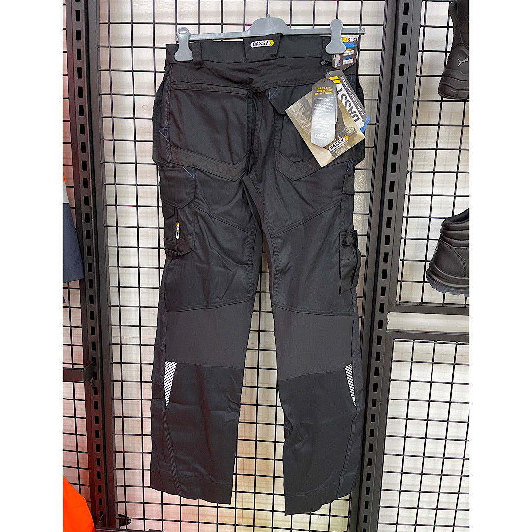 Dassy flux cordura werkbroek zwart