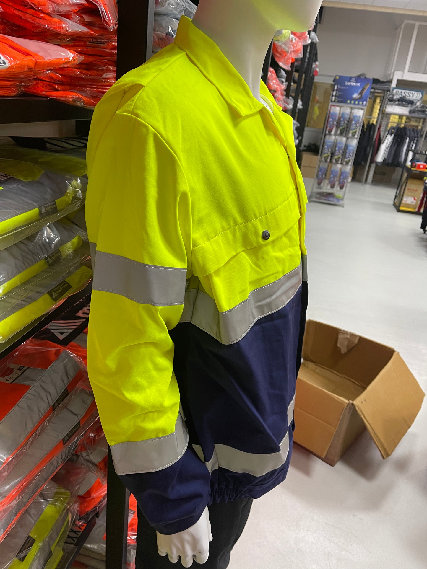 Havep korte werkjack hi-vis