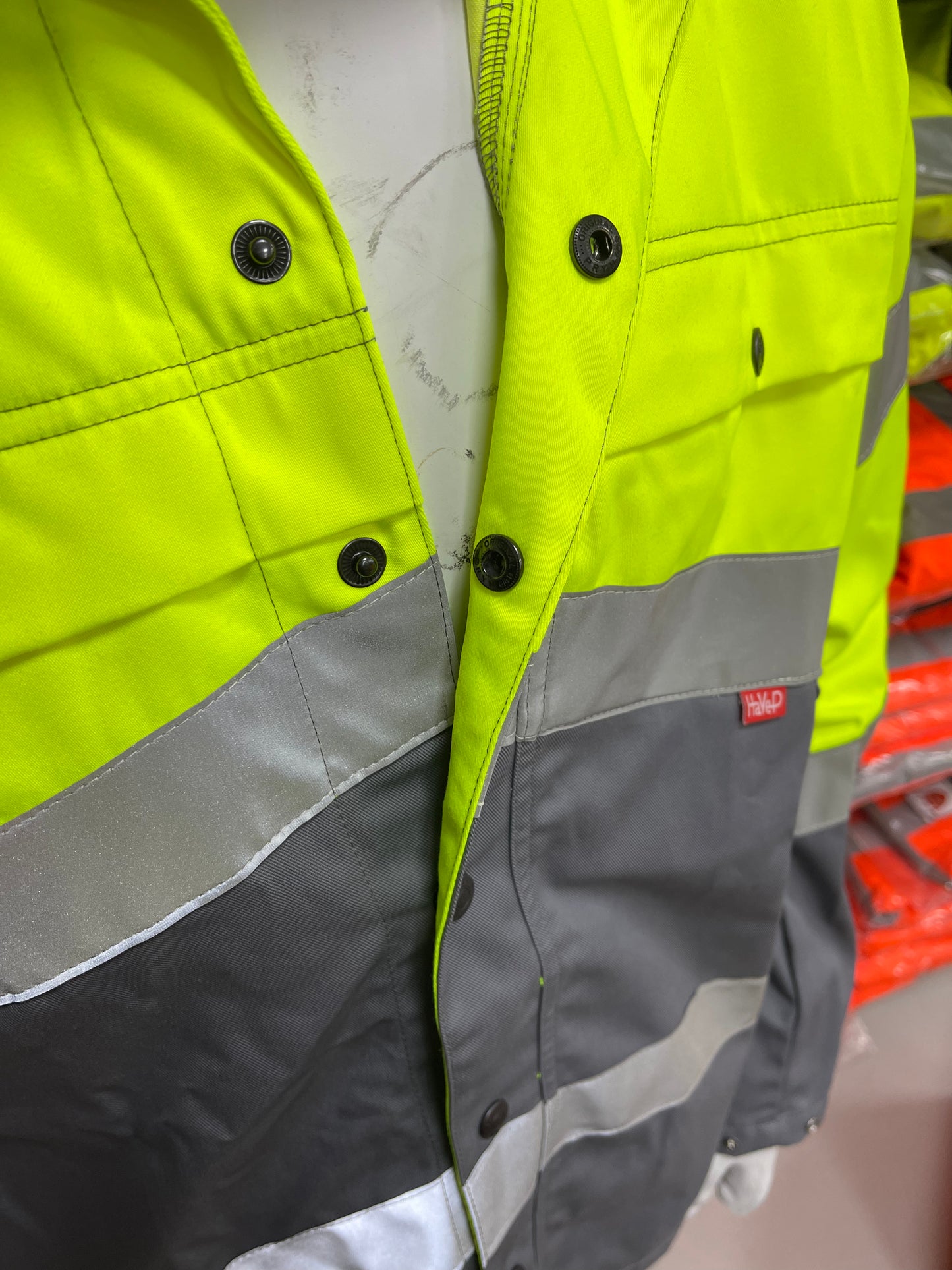 Havep korte werkjack hi-vis