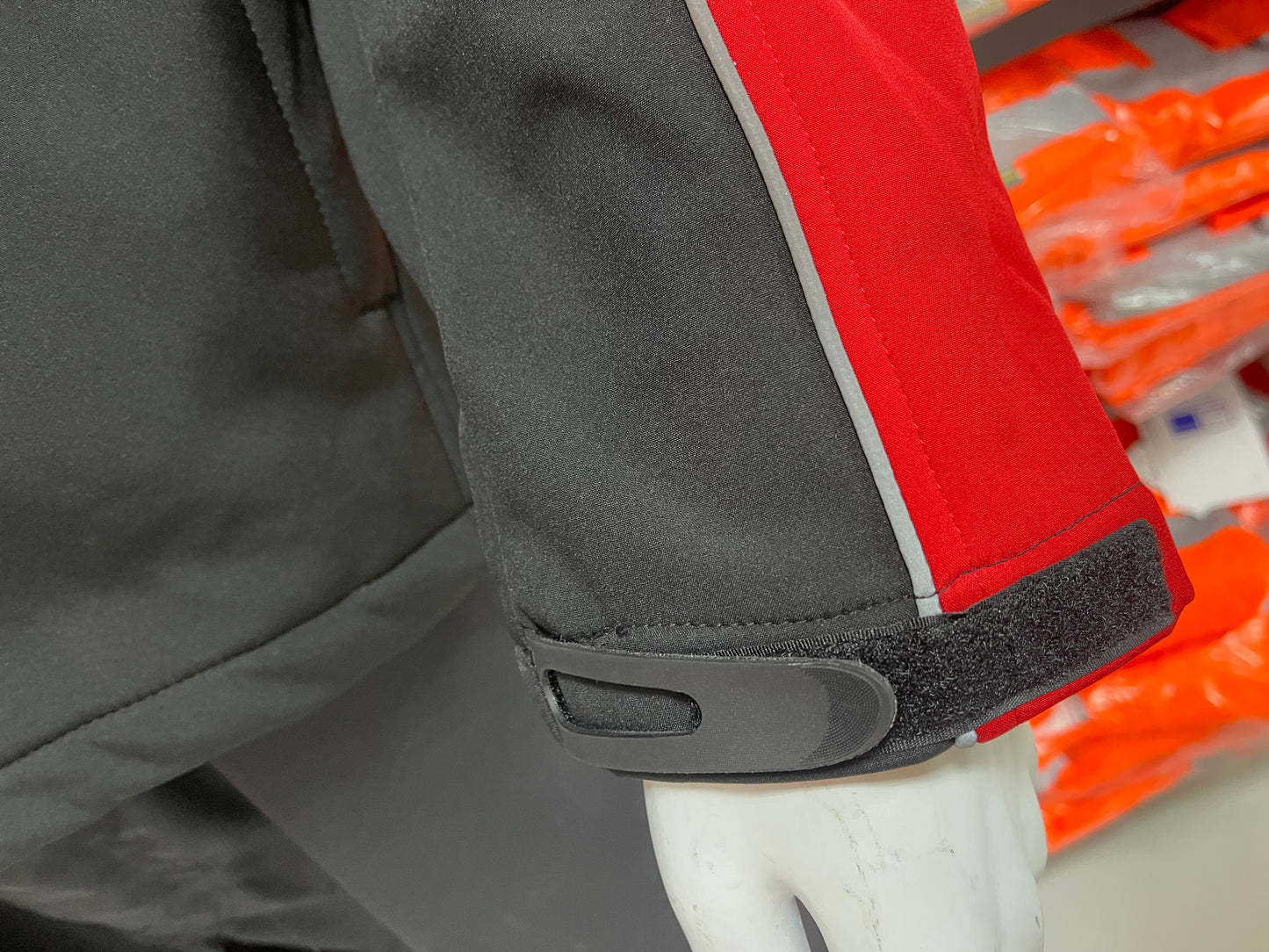 Pka softshell zwart/rood werkjas