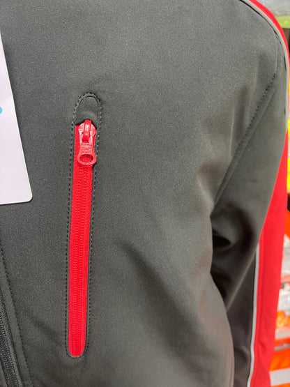 Pka softshell zwart/rood werkjas