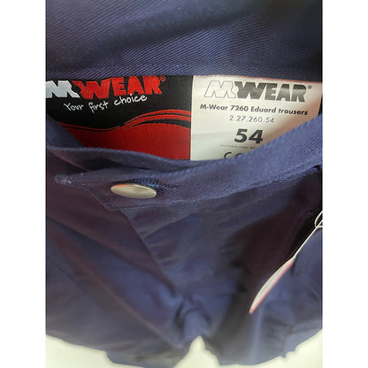 Mwear 7260 eduard werkbroek blauw