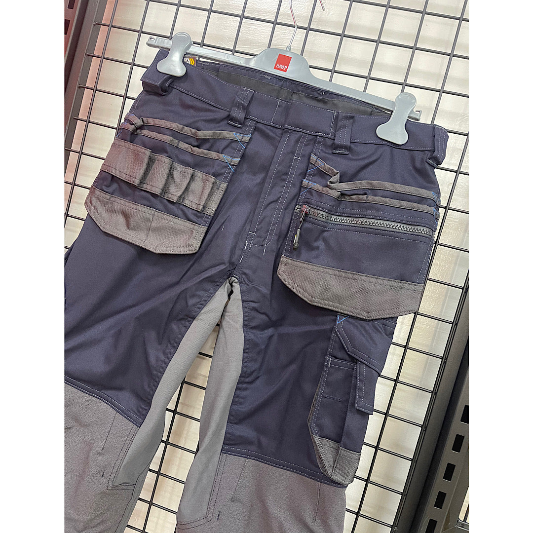 Dassy flux cordura werkbroek blauw/grijs