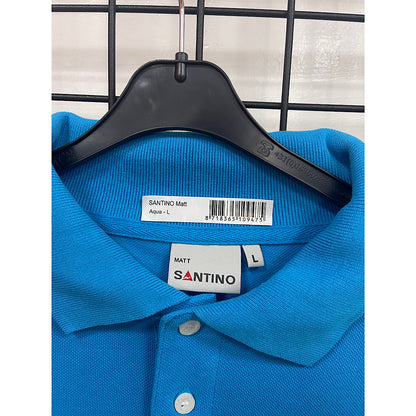 Santino matt polo shirt long mauw