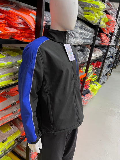 Pka softshell zwart/blauw werkjas