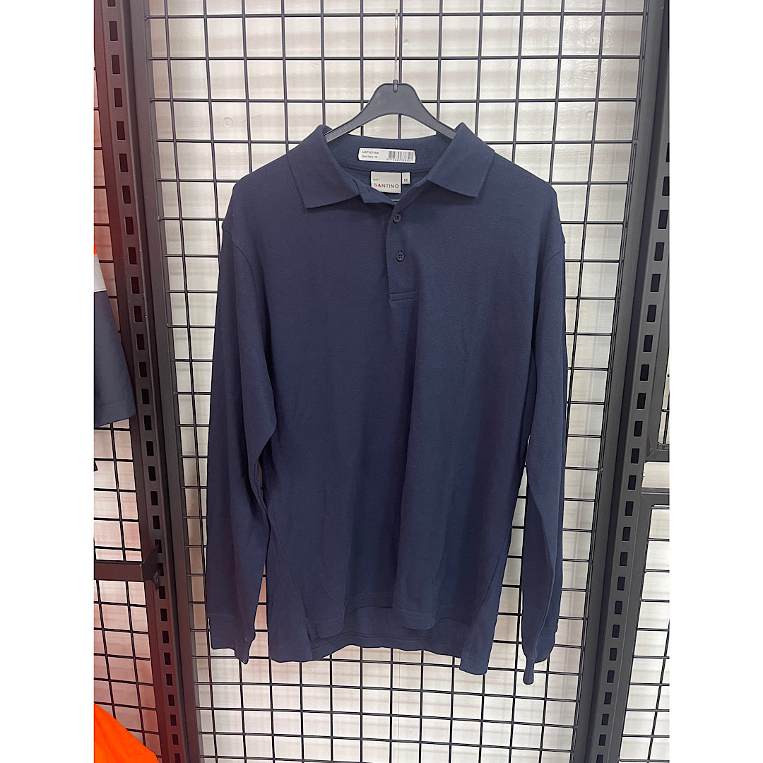 Santino matt polo shirt long mauw