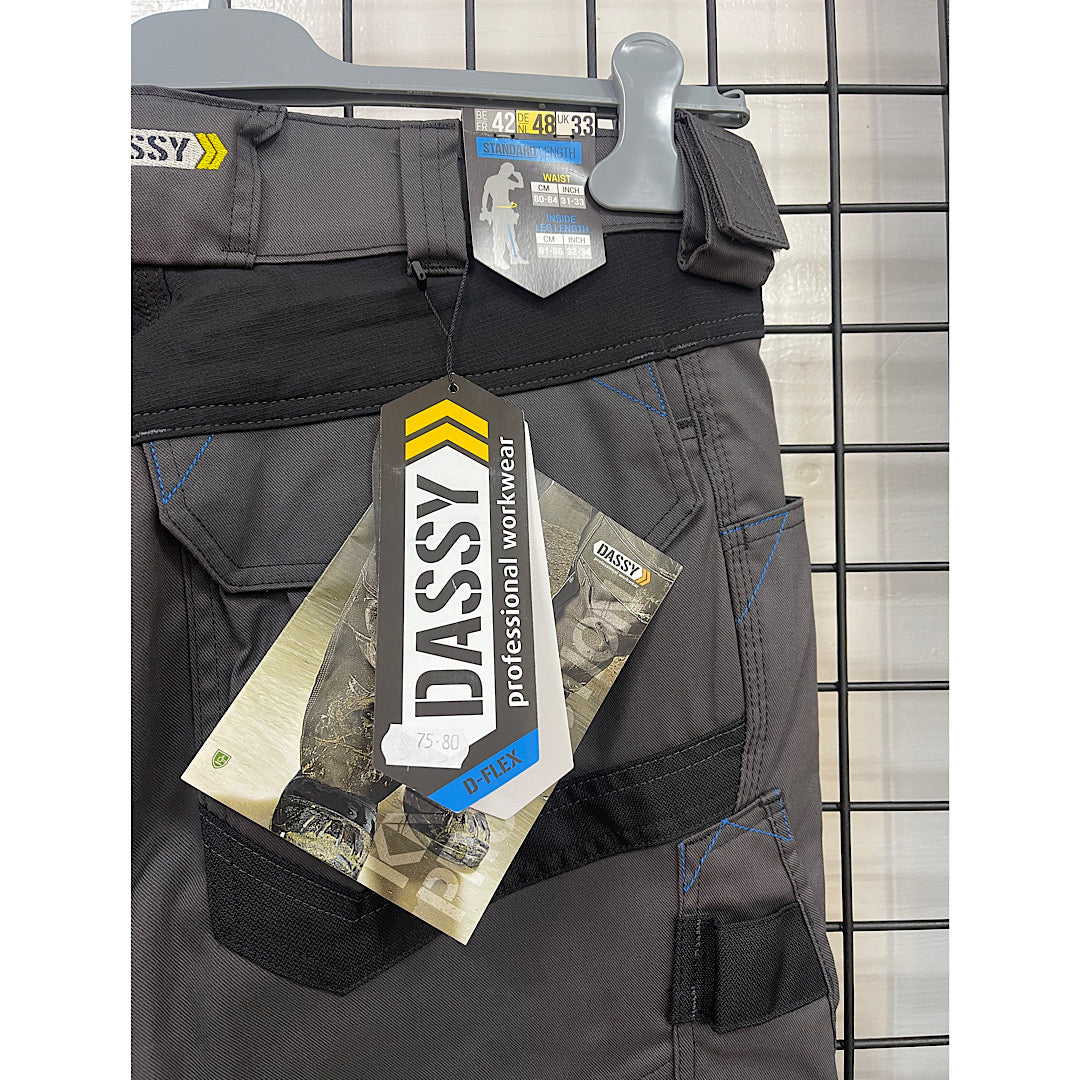 Dassy dynax cordura werkbroek grijs/zwart