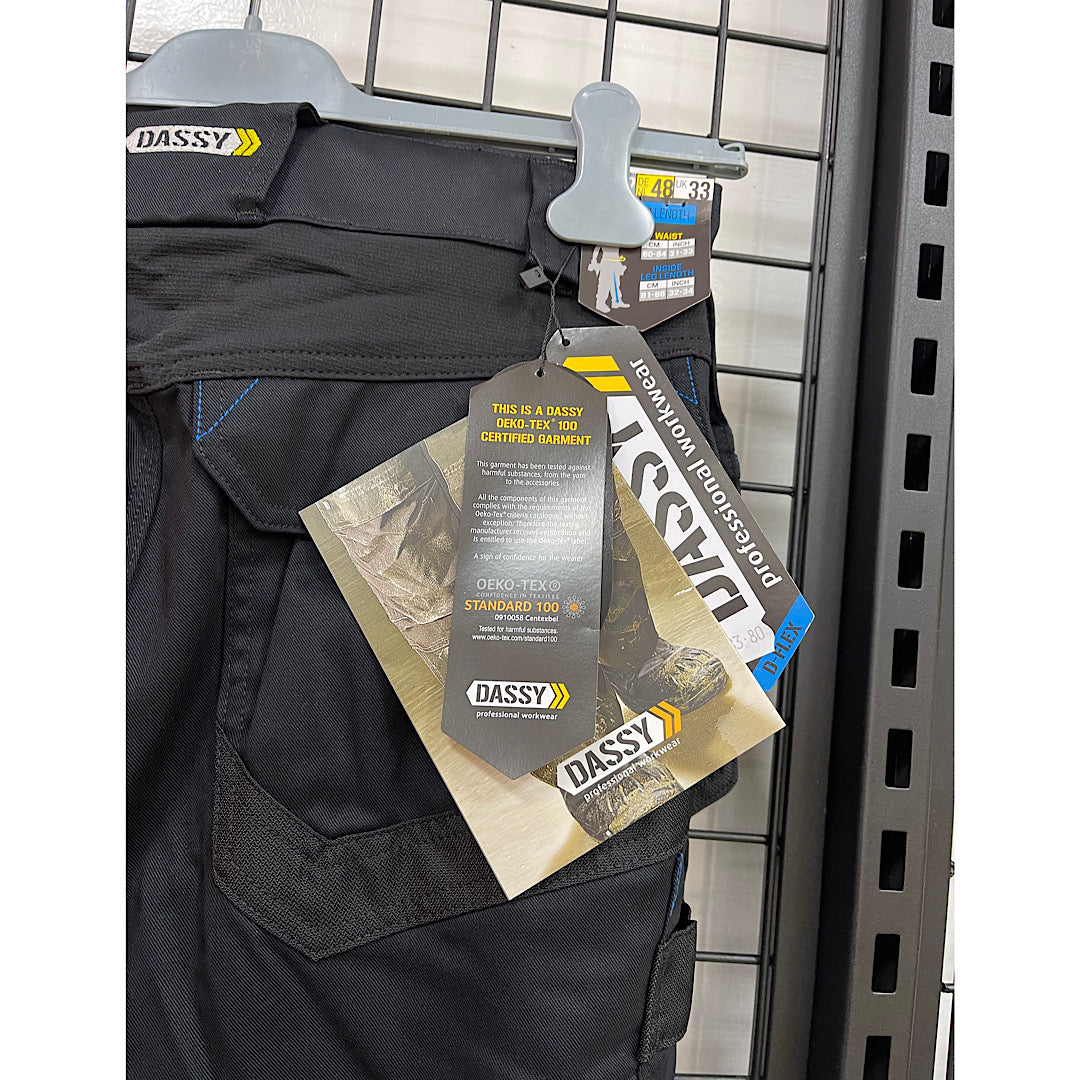 Dassy flux cordura werkbroek zwart