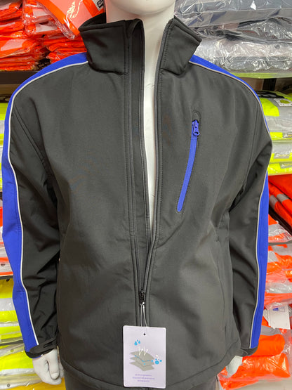 Pka softshell zwart/blauw werkjas