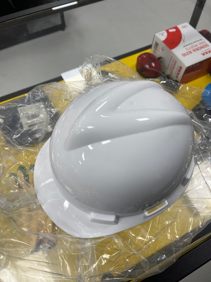 Msa white safety helmet