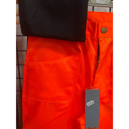 Modyf werkbroek met toolpockets en kniezakken high visibility oranje