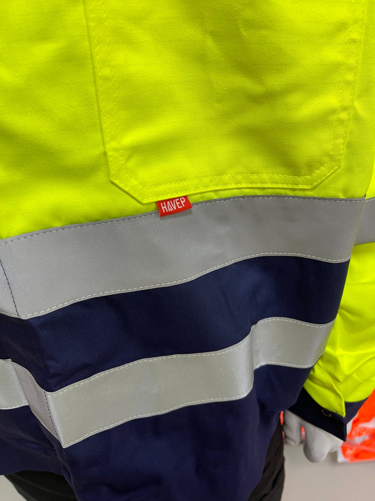 Havep korte werkjack hi-vis