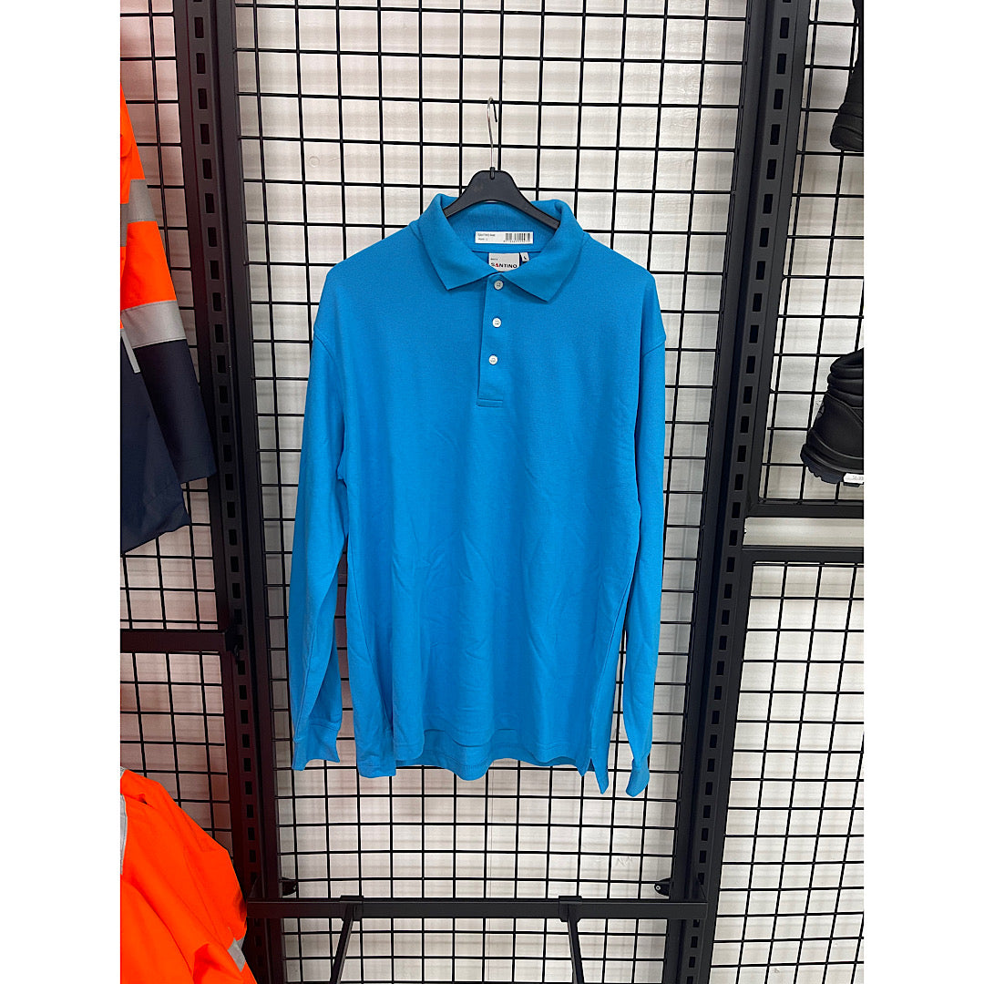 Santino matt polo shirt long mauw