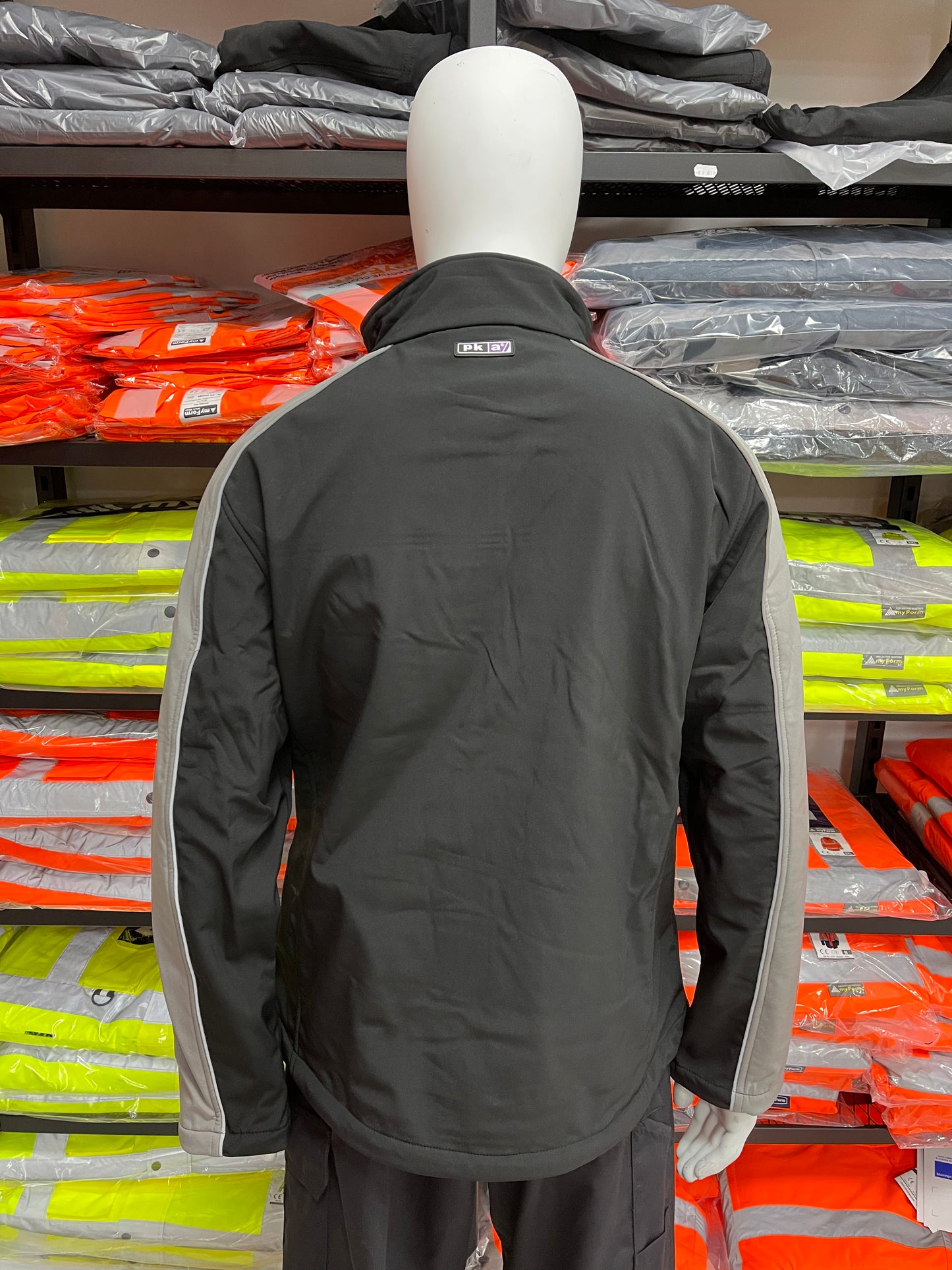 Pka softshell zwart/grijs werkjas