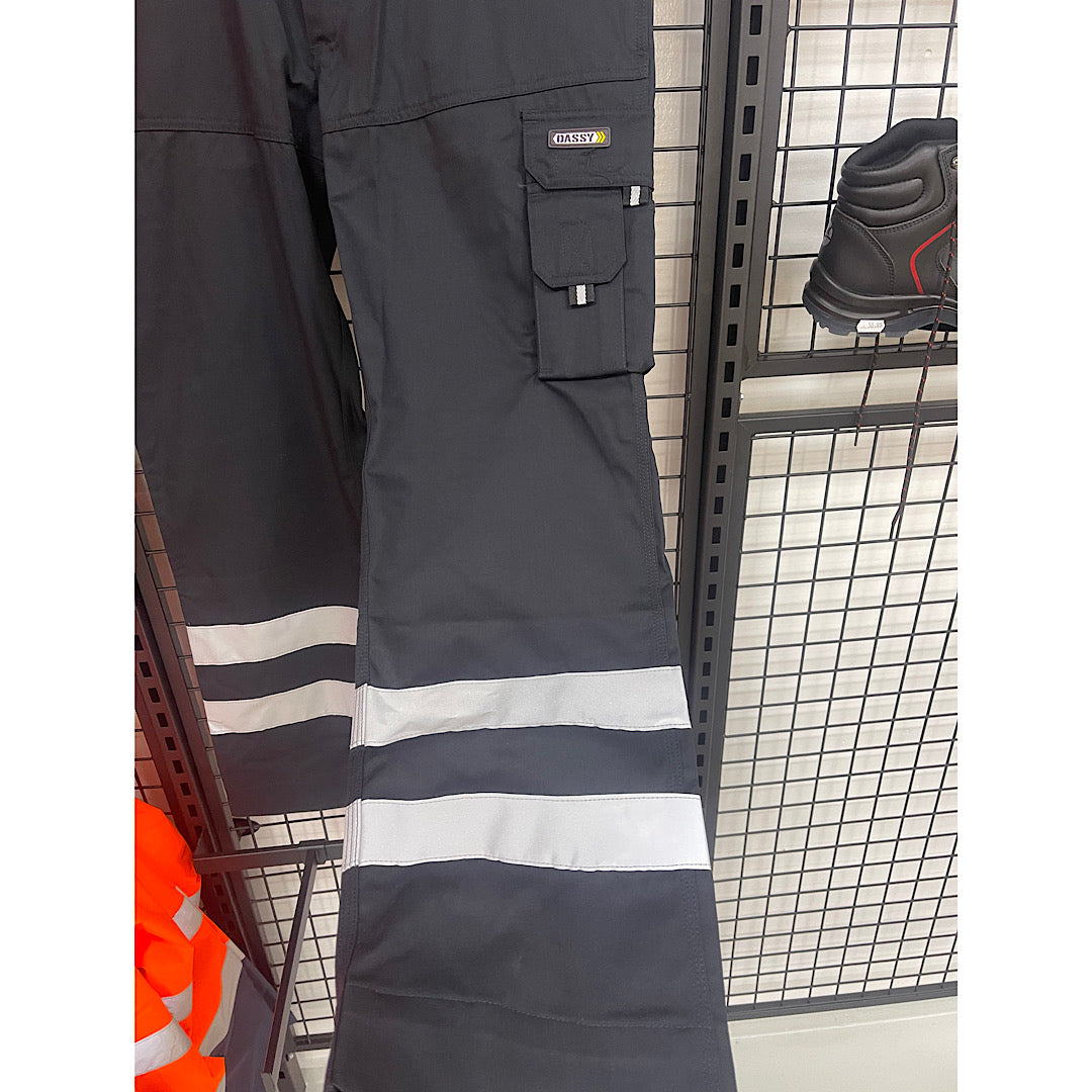 Dassy vegas werkbroek high visibility zwart