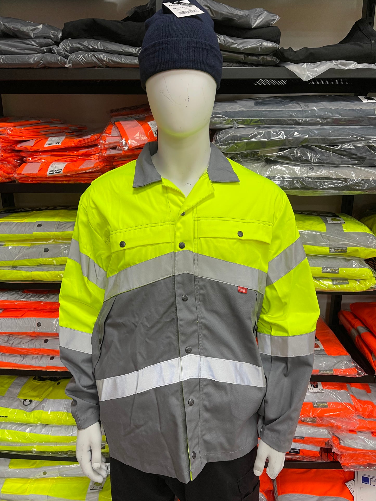 Havep korte werkjack hi-vis